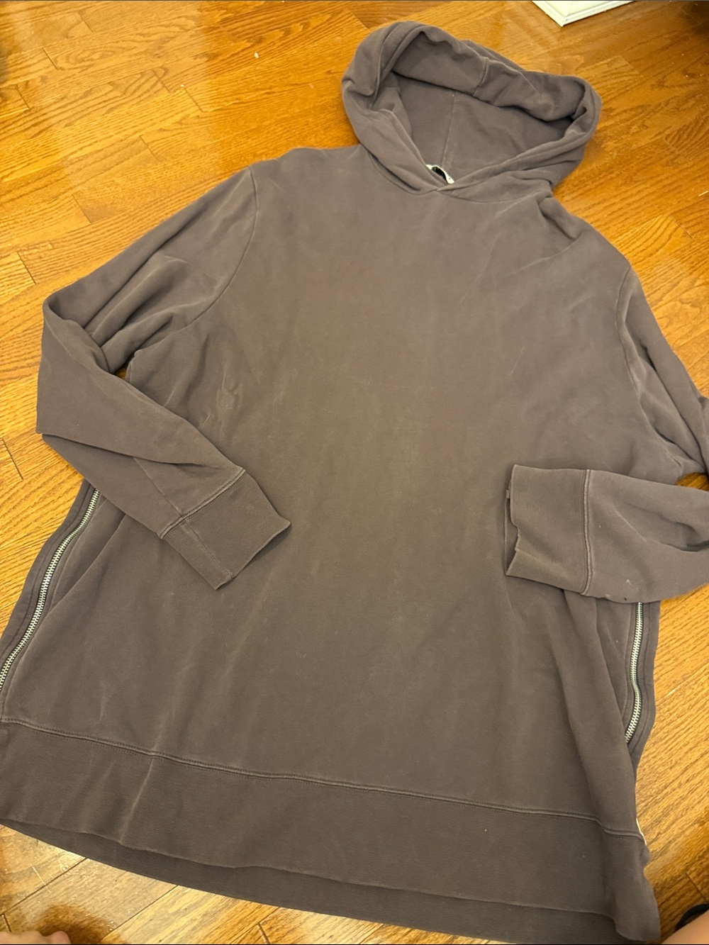 Acne studios XL Oversized Hooded Sweatshirt in Dark Brown